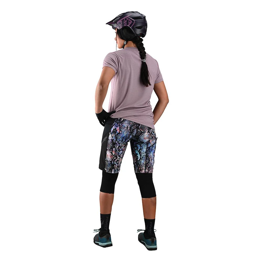Womens Luxe Short W/ Liner Solid Black - Image 3
